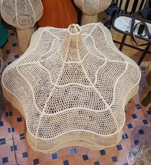 Natural Wicker Chandelier (Imported from Moroco) - Image 2