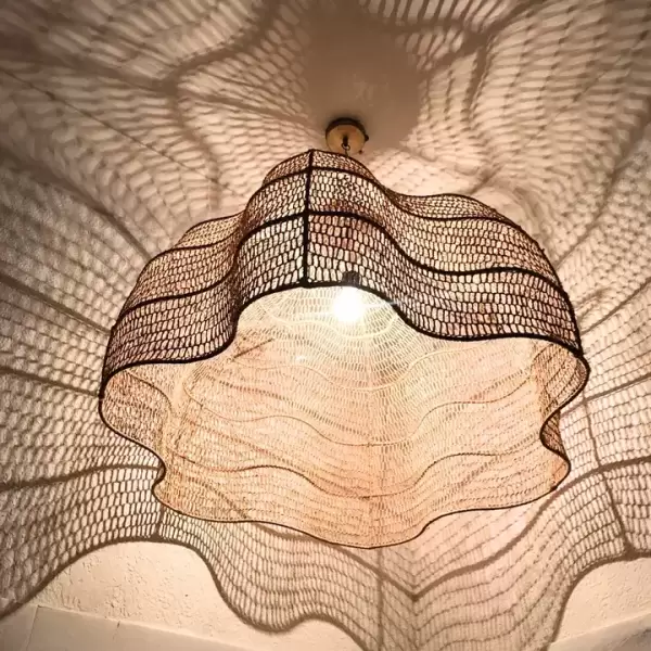 Natural Wicker Chandelier (Imported from Moroco)