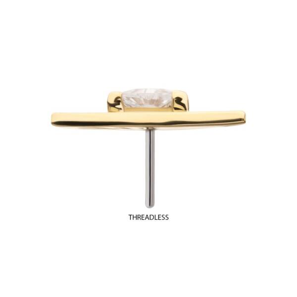 14Kt SOLID GOLD EMERALD or CZ Earrings MIX/MATCH - Image 3
